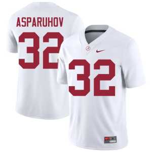 Mens #32 College Football White Alex Asparuhov The Tide Alumni Jerseys 477316-806 - Image 1
