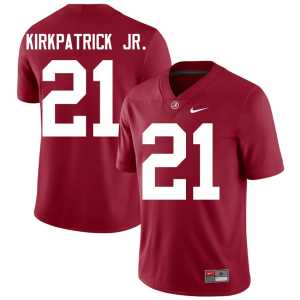 Men Crimson Dre Kirkpatrick Jr. Bama Official #21 College Football Jersey 918596-108 - Image 1