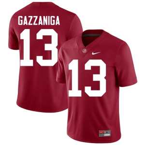 Men's Roll Tide College Football Alumni Crimson #13 John Gazzaniga Jerseys 523772-179 - Image 1