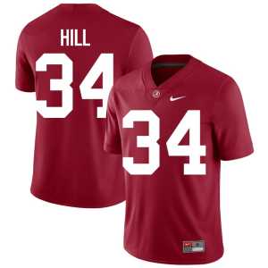 Men #34 Alumni College Football Go Bama London Hill Crimson Jersey 240854-482 - Image 1