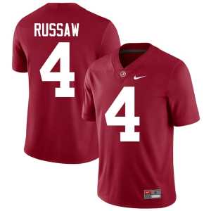 Men Embroidery Crimson #4 Qua Russaw Roll Tide College Football Jersey 433644-345 - Image 1