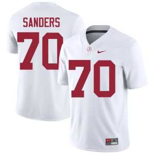 Men's The Tide College Football White Stitched William Sanders #70 Jerseys 774563-878 - Image 1
