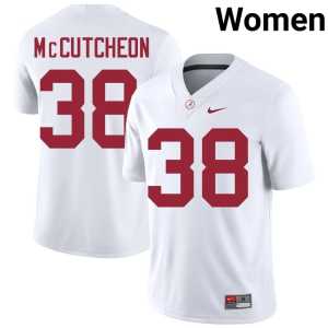 Women White Brody McCutcheon Bama Player College Football #38 Jersey 516879-357 - Image 1
