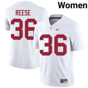 Women Bama QB Reese #36 College Football NCAA White Jerseys 434711-148 - Image 1