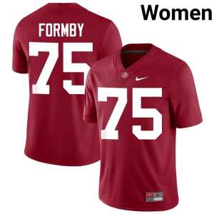 Womens Game Wilkin Formby Bama #75 Crimson College Football Jersey 575726-868 - Image 1